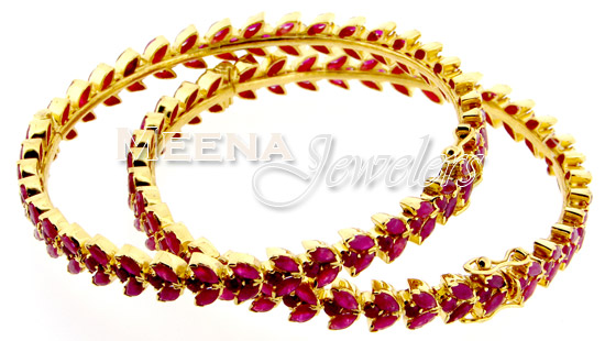 Ruby Emerald Bangles