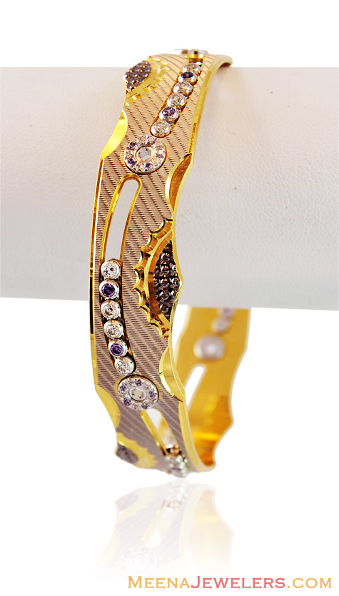 Designer Dancing Balls Gold Bangle - Bast15920 - Us$ 2,640 - 22k Gold 