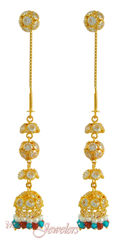 Long Gold Earrings