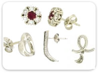 Earrings >  White Gold Earrings > 