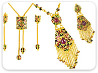 Sets (Necklace) >  Gold Designer Sets > 