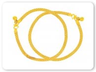 22Kt Gold Anklets >  Gold Anklets > 