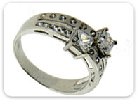 Rings >  Ladies White Gold Rings > 