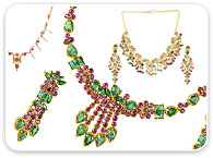 Sets (Ruby, Emerald, Sapphire) >  Combination Necklace Set > 
