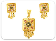 Pendant Sets >  Gold Pendant Sets > 