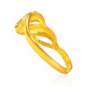  [ Ladies Gold Ring >  22K Yellow Two Tone Ladies Ring  ]