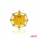 22 Kt Gold Lord Ganesh Pendant - Click here to buy online - 619 only..
