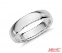 18 Kt White Gold  Wedding Band - Click here to buy online - 447 only..