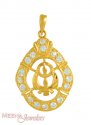 Click here to View - Gold Khanda Pendant 