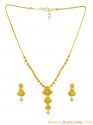 Indian Gold Necklace Set (22K) - Click here to buy online - 1,431 only..