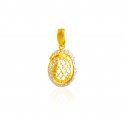 22K Gold Two Tone Pendant - Click here to buy online - 344 only..