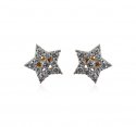 18k Gold Diamond Earrings  - Click here to buy online - 2,101 only..
