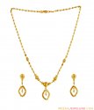22K Fancy Beaded Necklace Set - Click here to buy online - 1,446 only..