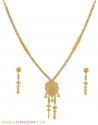 Click here to View - 22K Gold Two Tone Necklace Set 