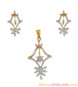 Fancy Signity Studded pendant set - Click here to buy online - 736 only..