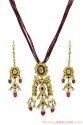 Click here to View - 22K Executive Kundan Pendant Set 
