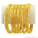 Click here to View - 22k Traditiona Bangles Set (6  pcs) 