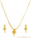 Click here to View - 22K Gold Filigree Necklace Set  