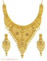 Click here to View - 22K Meenakari Bridal Necklace Set 