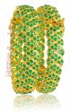 Click here to View - 22kt Gold Emerald Bangles 