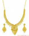 22K Designer Two Tone Necklace Set - Click here to buy online - 2,621 only..