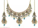 Click here to View - Pearls,Turquoise Designer Necklace Set 