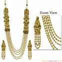 Click here to View - 22k Exclusive Necklace Earring Set 