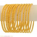 22K Yellow Gold Churi Set (12 Pcs) - Click here to buy online - 6,678 only..