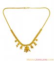 22K Light Filigree Necklace  - Click here to buy online - 812 only..