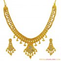 22k Designer Rhodium Necklace Set  - Click here to buy online - 3,194 only..