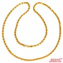 22 Kt Gold Fancy Chain  - Click here to buy online - 3,758 only..