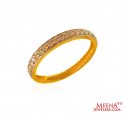 Ladies 22k Signity Band - Click here to buy online - 218 only..