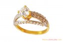Designer Solitaire Ring 22k 