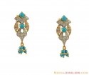 22k CZ, Turquoise Earrings - Click here to buy online - 359 only..