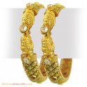 Click here to View - 22k Antique Stones Kada(2 Pcs) 