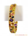 22Kt Bangle With Precious Stones - Click here to buy online - 3,857 only..