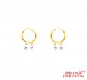 22 karat Gold Hoop Earrings - Click here to buy online - 213 only..