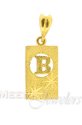 22Kt Initial Pendant (B) - Click here to buy online - 194 only..