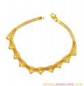 22K Gold Fancy Ladies Bracelet  - Click here to buy online - 499 only..