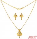 22K Gold Dokia Set - Click here to buy online - 1,648 only..