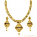 Click here to View - 22K Designer Peacock Necklace Set 