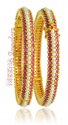 Click here to View - 22Kt Gold Precious Stone Bangles 