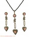 Victorian Pendant Set (diamond) - Click here to buy online - 1,891 only..