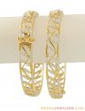 18K Diamond Bangles(2 pcs) - Click here to buy online - 16,656 only..
