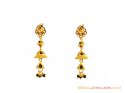 22k Black Meena Jhumki Earrings