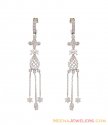 White Gold Fancy Earrings 18K  - Click here to buy online - 1,305 only..