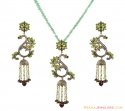 Antique Polki Pendant Set - Click here to buy online - 2,098 only..