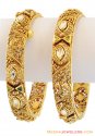 Click here to View - 22K Antique Kundan Bangles 