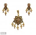 Click here to View - 22k Indian Antique Pendant Set 