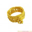 Click here to View - 22K Fancy Ladies Gold Wide Band 